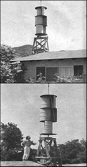 A large-scale Savonius rotor can be constructed more cheaply than the more familiar propeller-driven wind generators.